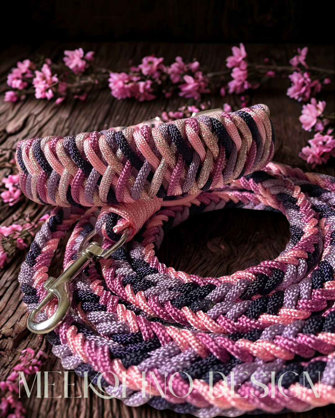 Paracord Set Halsband und Leine „GlitterDream“
