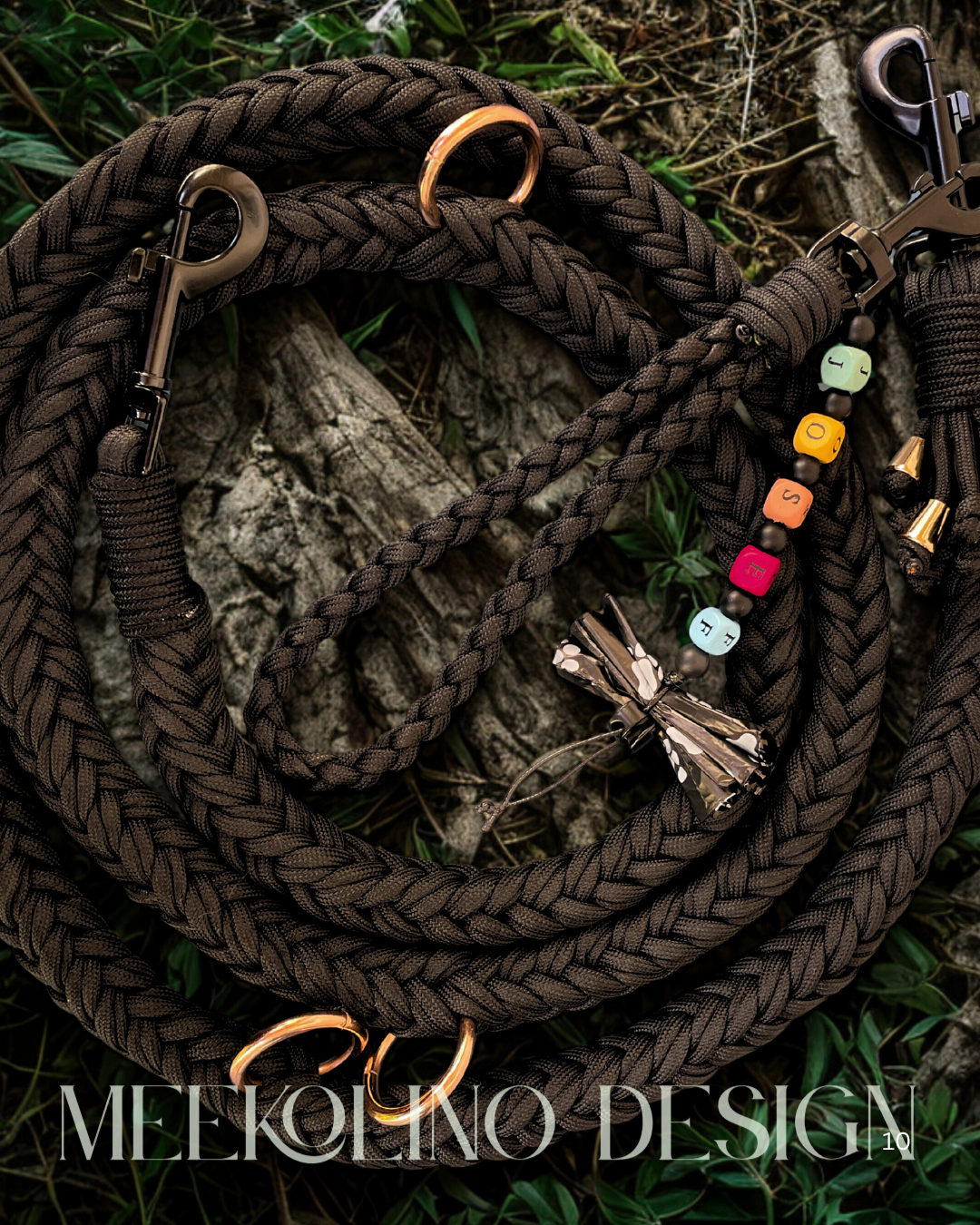 Paracord Set Halsband und Leine „Wakka Wakka“
