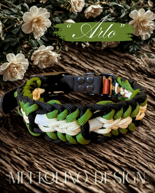 Paracord Anti-Zecken-Keramik-Halsband  „Arlo“