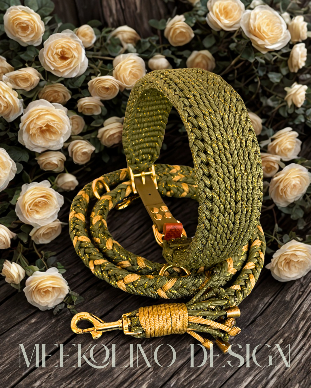 Paracord Set Halsband und Leine „Emil“