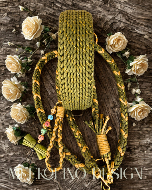 Paracord Set Halsband und Leine „Emil“