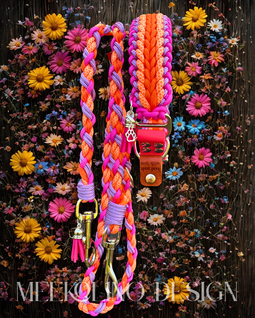 Paracord Set Halsband und Leine „Chuba“