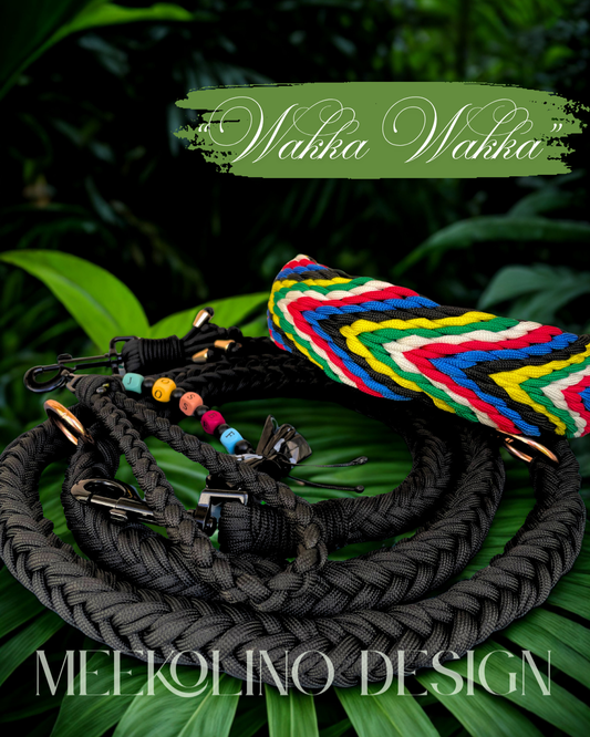 Paracord Set Halsband und Leine „Wakka Wakka“