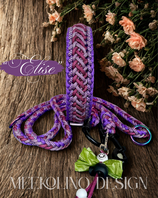 Paracord Set Halsband und Leine „Elise“