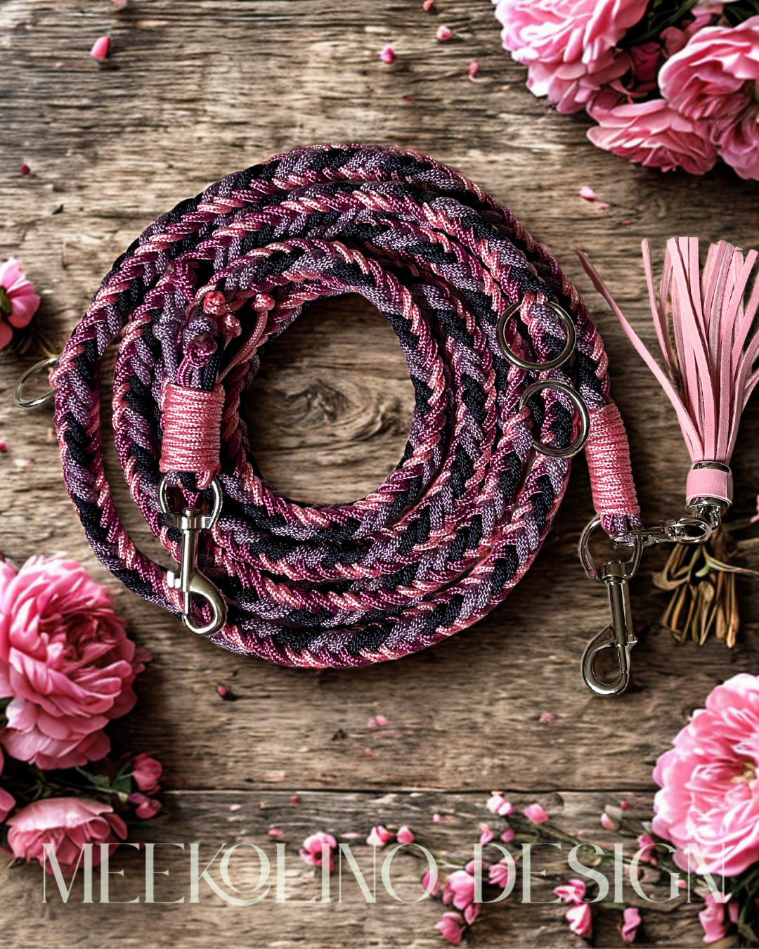 Paracord Set Halsband und Leine „GlitterDream“
