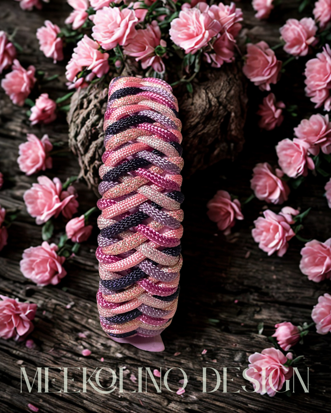 Paracord Set Halsband und Leine „GlitterDream“