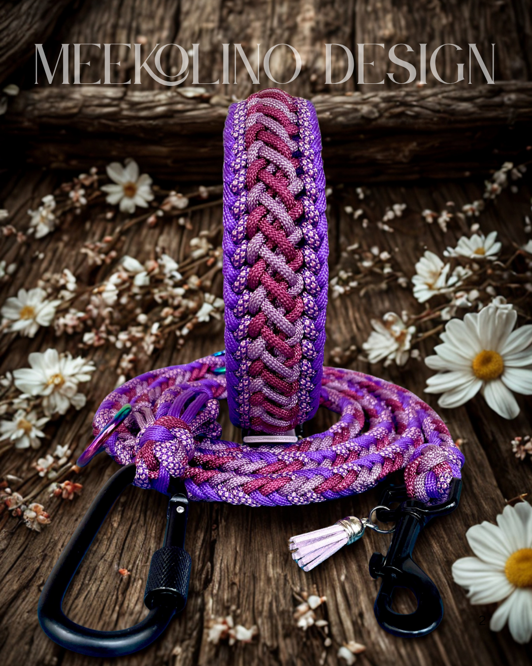 Paracord Set Halsband und Leine „Elise“