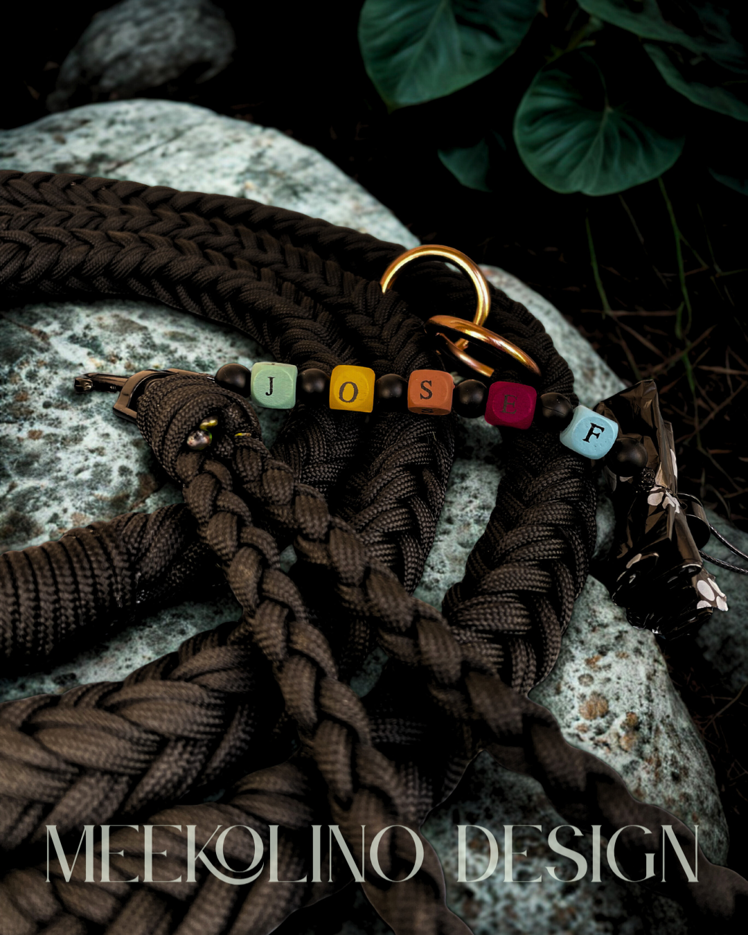 Paracord Set Halsband und Leine „Wakka Wakka“