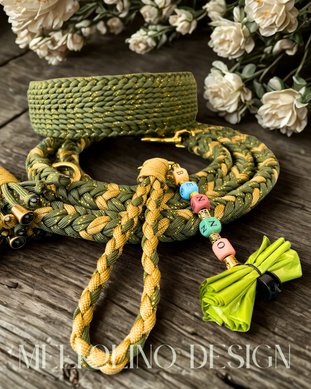 Paracord Set Halsband und Leine „Emil“