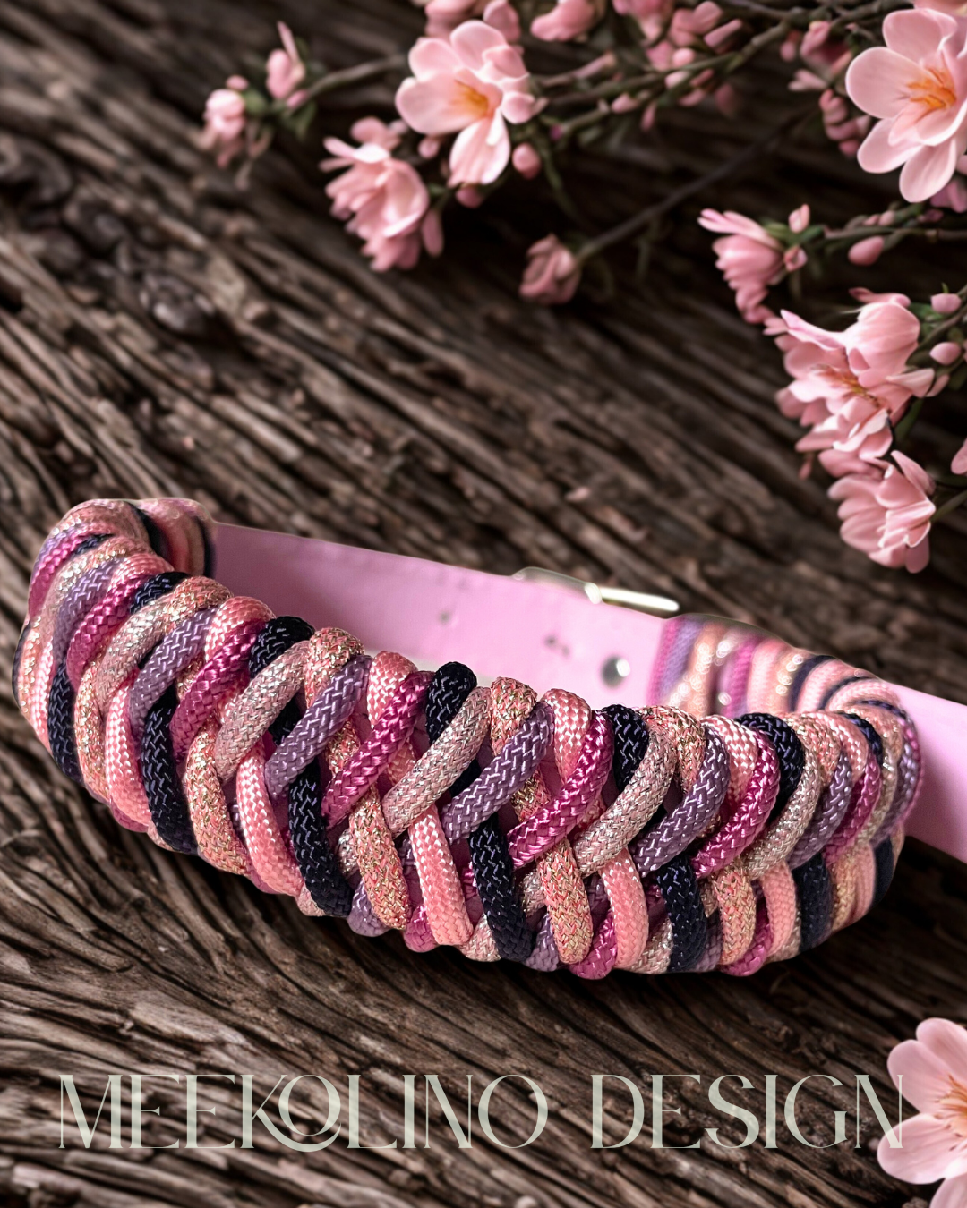 Paracord Set Halsband und Leine „GlitterDream“
