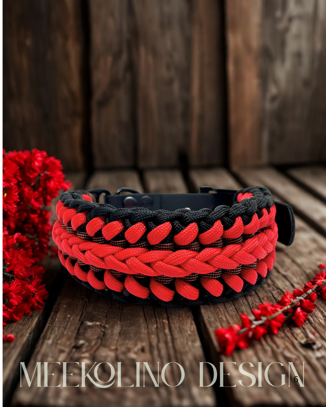 Paracord Set Halsband und Leine „Bow“