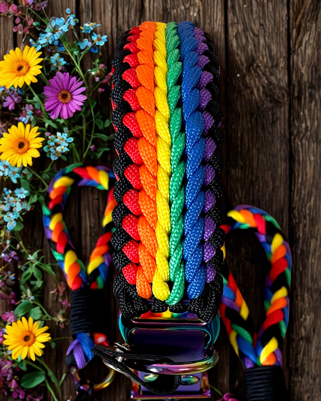 Paracord Halsband „Happy Rainbow“