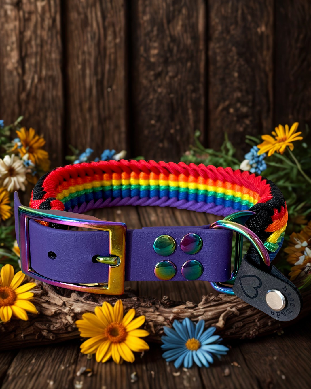 Paracord Halsband „Happy Rainbow“