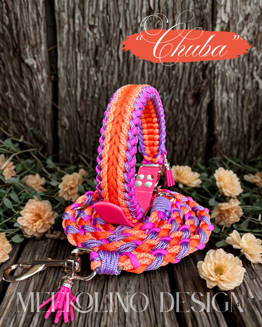 Paracord Set Halsband und Leine „Chuba“