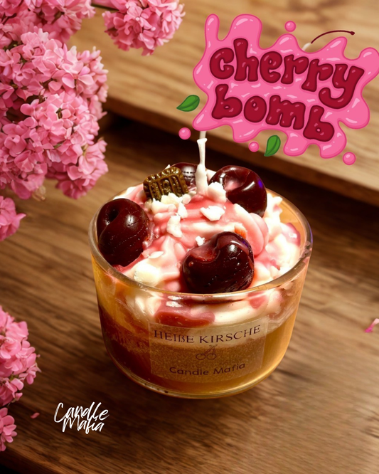 Kerze im Glas „Amarenakirsche“🍒