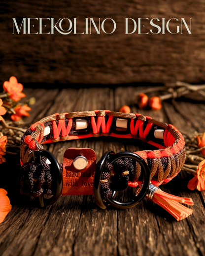 Paracord Anti-Zecken-Keramik-Halsband  „Flash Light“