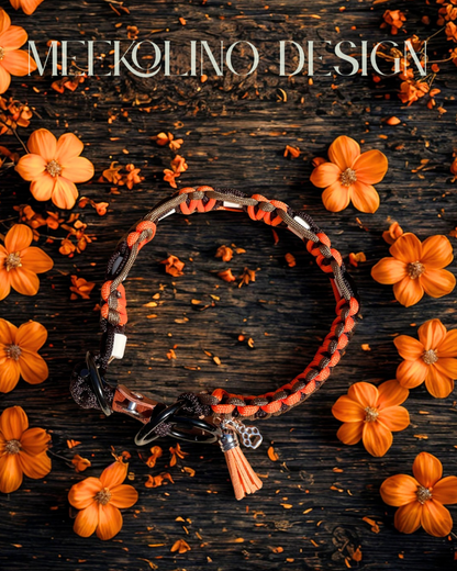 Paracord Anti-Zecken-Keramik-Halsband  „Flash Light“