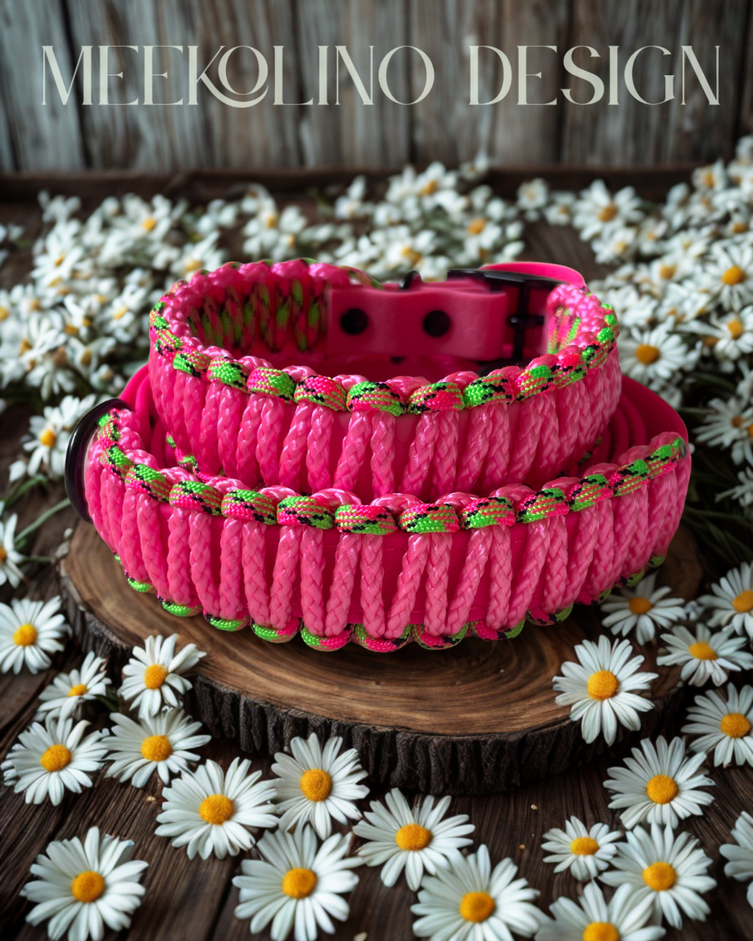 Biothane meets Paracord „Neon Melone“