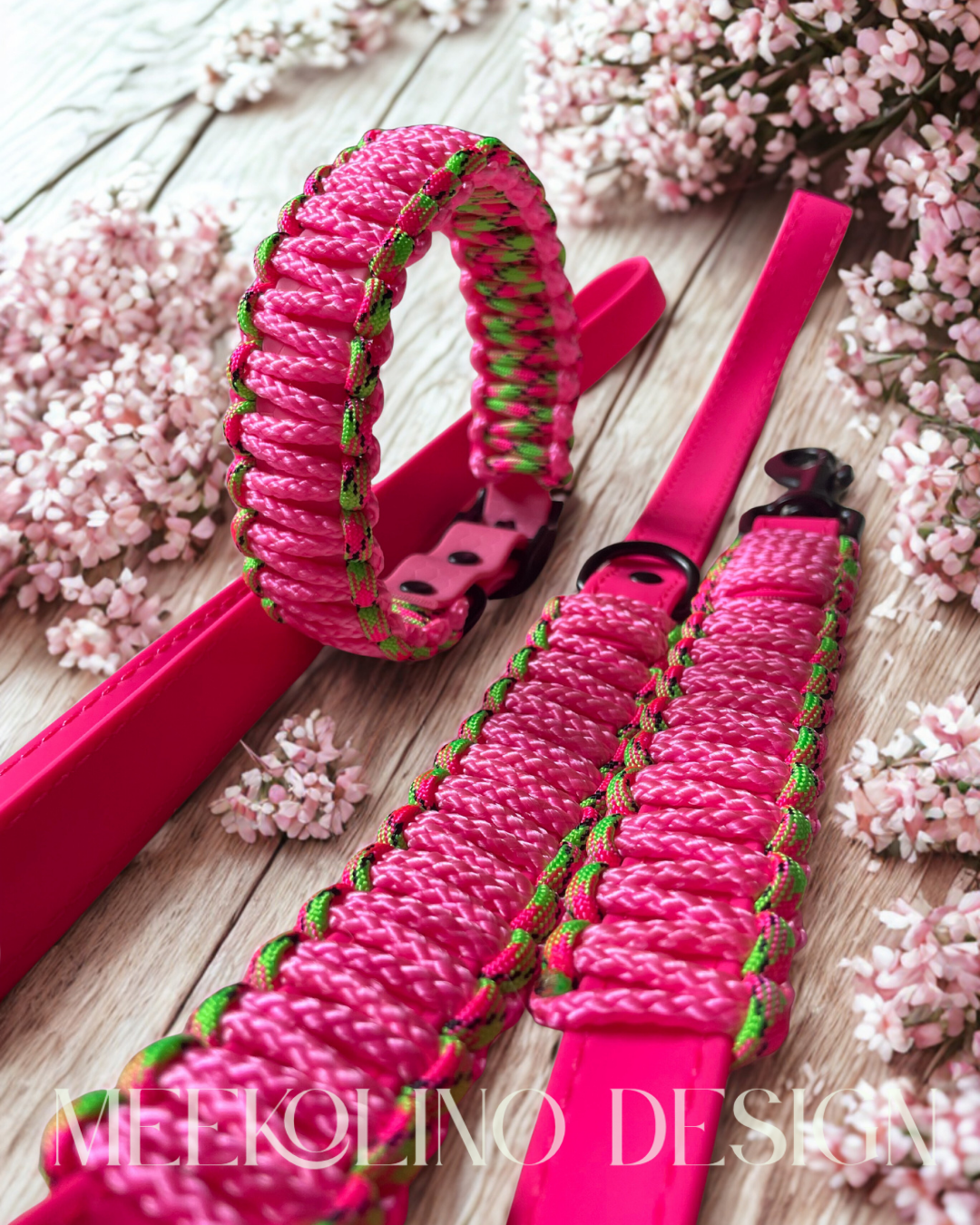 Biothane meets Paracord „Neon Melone“