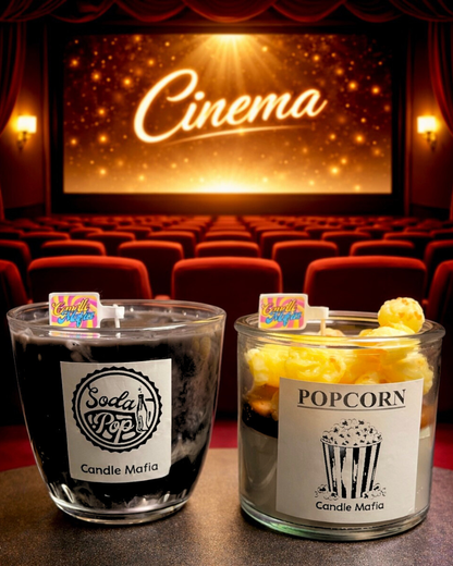 Kerze im Glas Set „Popcorn & Soda Pop“