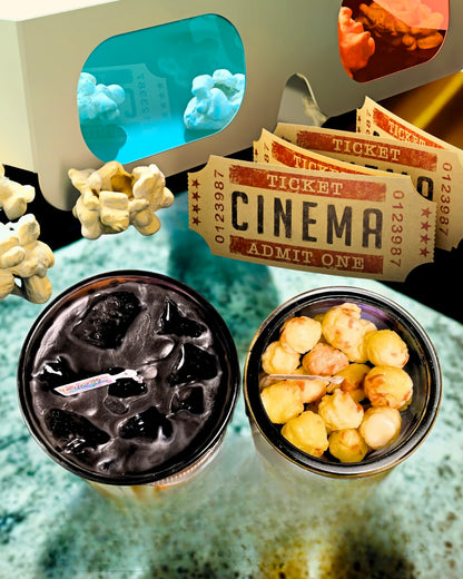 Kerze im Glas Set „Popcorn & Soda Pop“