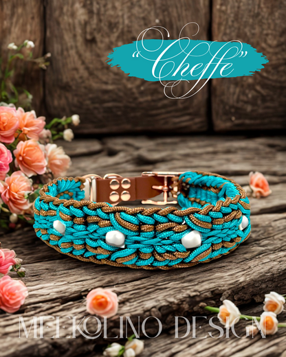 Paracord Anti-Zecken-Keramik-Halsband  „Cheffe“