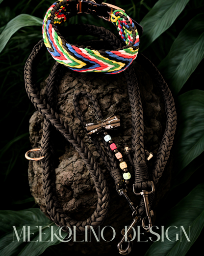 Paracord Set Halsband und Leine „Wakka Wakka“