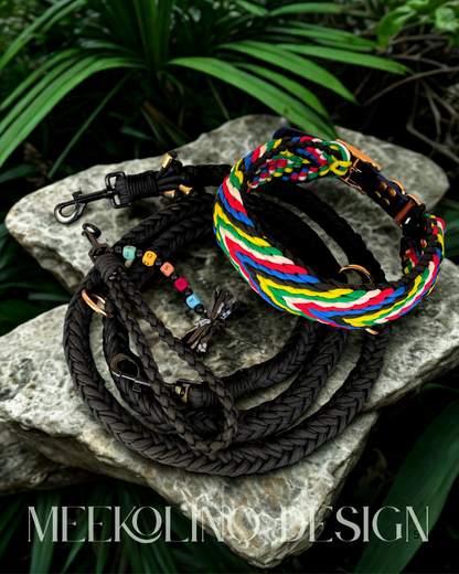 Paracord Set Halsband und Leine „Wakka Wakka“