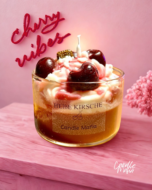 Kerze im Glas „Amarenakirsche“🍒