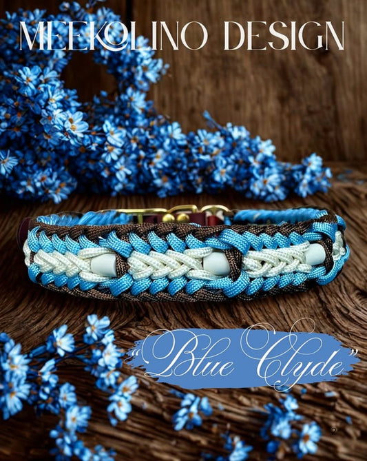 Paracord Anti-Zecken-Keramik-Halsband  „Blue Clyde“