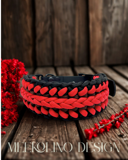 Paracord Set Halsband und Leine „Bow“